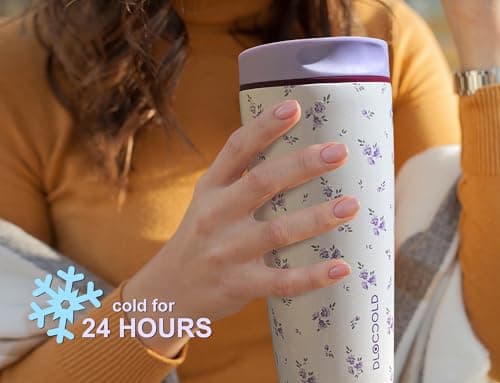 DLOCCOLD Insulated Stainless Steel Coffee Tumbler with Spill Resistant Lid, Reusable Iced Coffee Cup, Cup Holder Friendly Travel Coffee Mug, 24oz - Thumbnail 5