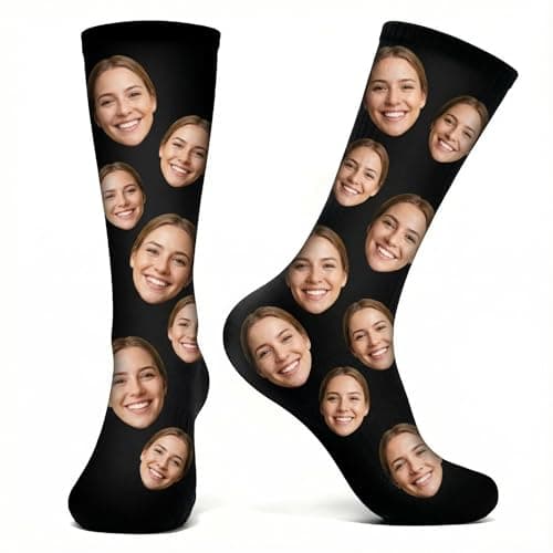 NYLGOXITK Crazy prank socks - personalized funny expression socks. They can be used as gifts for boyfriends/girlfriends, or as gifts for friends and relatives. - Thumbnail 2