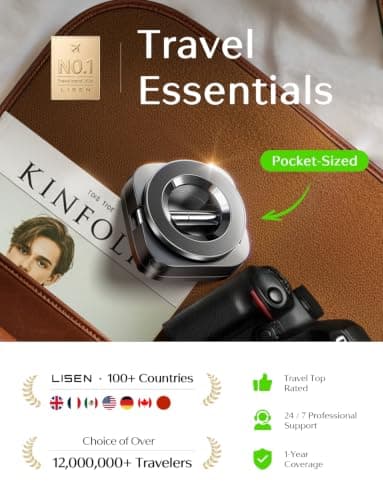LISEN Airplane Travel Essentials for Women Men Phone Holder for Desk MagSafe Phone Travel Size Accessories Airplane Gadgets Men Long Flight Cruise Must Haves Spring Break Essentials Easter Gifts - Thumbnail 3