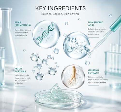 GOERTI PDRN Capsule Cream for Sensitive Skin, Salmon DNA & Peptides, Lightweight Gel Hydrator for Skin Repair, Deep Hydration & Elasticity Boost with Niacinamide for Even Skin Tone 1.76 oz - Thumbnail 4