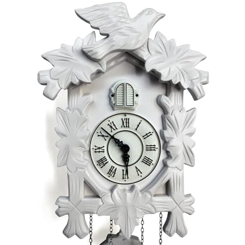 Rylai Vintage Cuckoo Clock Handcrafted Wooden Wall Clock for Home Décor - Thumbnail 4