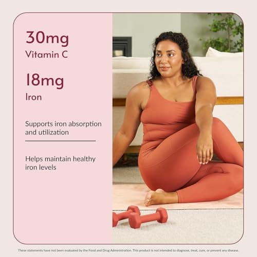 Bariatric Advantage Iron 18 mg with Vitamin C Chewable - Ferronyl Carbonyl Iron - Gentle on Stomach - Strawberry - 30 Count - Thumbnail 5