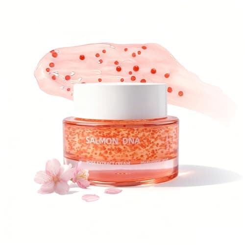 SKSOYT Capsule Cream with Salmon PDRN - PDRN Moisturizer with Salmon DNA, Hyaluronic Acid & Rose Extract - Lightweight Non-Sticky Capsule Cream for Hydration, Glow & Sensitive Skin - 1.76 oz - Image 1