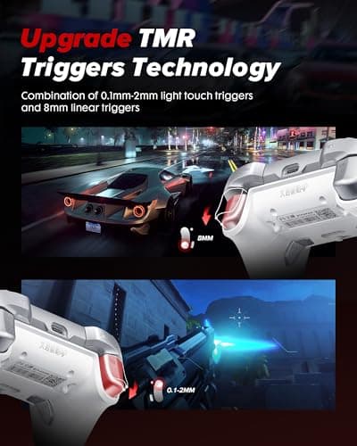 BEITONG KP40 Wireless Controller for PC, Switch/Switch 2, Android, TV, Steam Deck, Precision Adjustable TMR Joysticks, TMR Triggers, Optical Buttons Bluetooth & 2.4g Gamepad with 1000Hz Polling Rate - Thumbnail 3