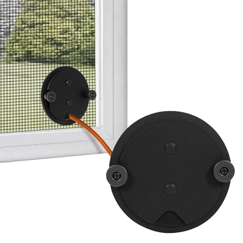 Window Screen Pass Through, Bring Inside Power Outside, for 1/10"-1/2" Cables or Hoses, Fits on Any Standard Window Screen, Dust Proof, for Rv, Pet Cameras, Various LED Lights - Image 1