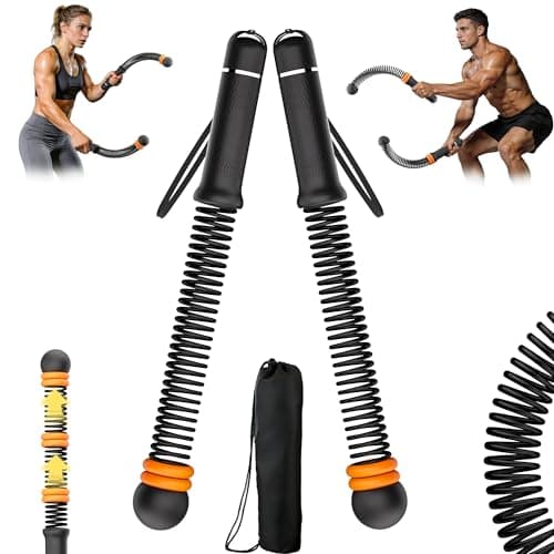 Adjustable Ropeless Battle Ropes for Home Gym for Men & Women, Heavy Duty Cordless Battle Rope, Exercise Ropes with Variable Resistance, Strength & Low-Impact Cardio for HIIT - Image 1