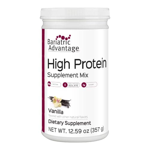 Bariatric Advantage High Protein Supplement Mix - Protein Powder - 20 g Protein - for Pre- & Post-Bariatric Surgery Patients - Iron, Calcium & More - Vanilla - 14 Servings - Image 1