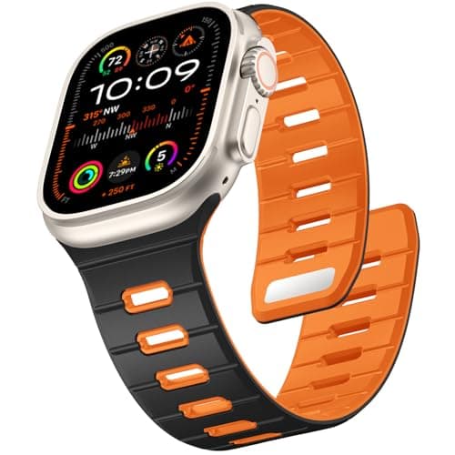 Odbeai Magnetic Sport Band Compatible with Apple Watch 49/46/45/44/42mm Men