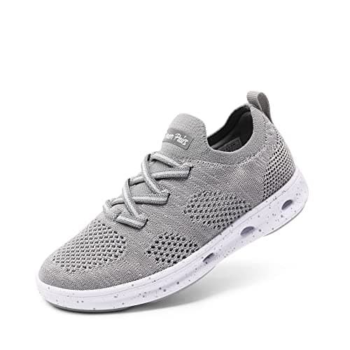 DREAM PAIRS Boys Girls Sneakers Kids Slip-on Quick Dry Lightweight Aqua Water Shoes,Size 11 Little Kid,Grey,SDFS2317K - Image 1
