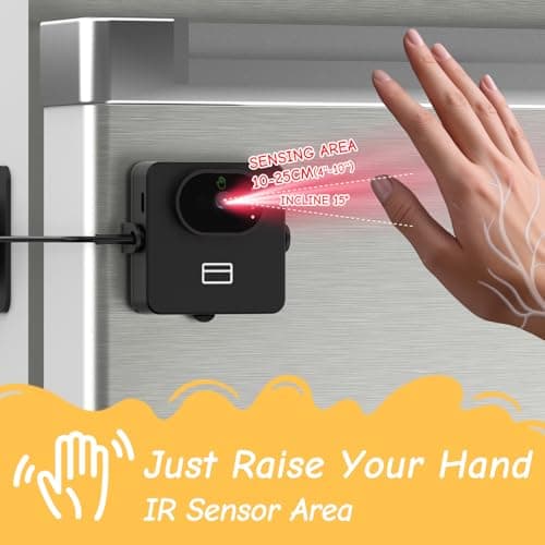 Palm Vein Fridge Lock, Smart Child Safety Lock for Refridgetor, Freezer - Thumbnail 2
