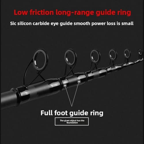Telescopic Fishing Rod and Reel Combination, 240 Cm Carbon Fiber Rod, Adult Foldable Fishing Rod Suitable for Freshwater and Salt Water - Thumbnail 6