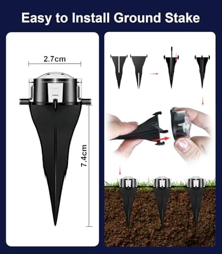 100Ft RGB Ground Lights Outdoor LED Pathway Lights, Multi Color Changing Christmas Decor Waterproof Walkway Lighting for Outside Garden Back Yard Lawn Driveway Patio Landscape Lighting, Smart Control - Thumbnail 6