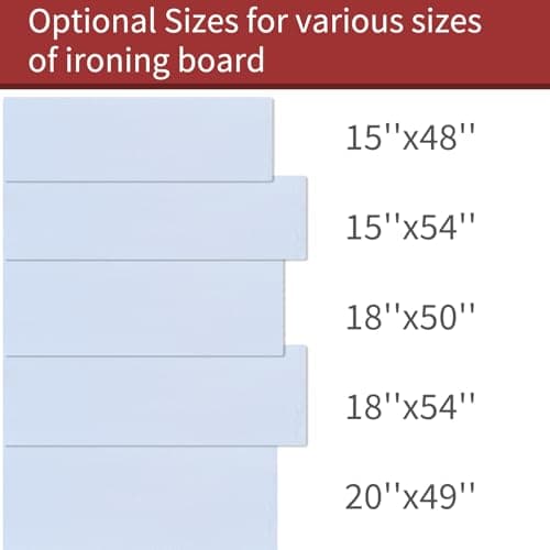 slieton Premium Felt Underlay Ironing Board Padding with Thick White Polyester Felt Pad (18" x 54") - Thumbnail 2