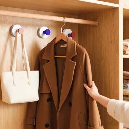 Xikelooy Suction Cup Hooks, Suction Cup Hooks for Shower,Removable Towel Hooks for Bathroom Window Glass Door Wall, Bath Robe Looafh Wreath Hook for Hanging - Thumbnail 2