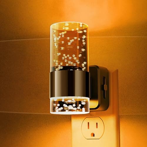 L LOHAS LED Night Light,Dimmable Night Lights Plug into Wall, Acrylic Nightlights with 0-100 LM Adjustable Brightness, Amber Plug in Night Light with Dusk to Dawn Sensor, for Bathroom Hallway - Image 1