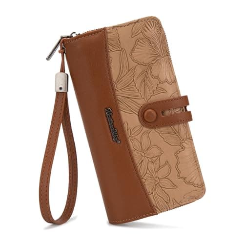 Montana West Womens Wallet Large Wristlet Wallet Credit Card Holder RFID Western Wallets - Image 1