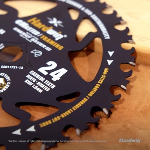 7 1/4 Inch Framing Circular Saw Blade-3Pack, 24T ATB Carbide Teeth, Lightweight for Cordless Saws. Super Thin Kerf for Cutting Wood, Plywood, MDF, OSB, Hardwood, Softwood & More. - Thumbnail 2