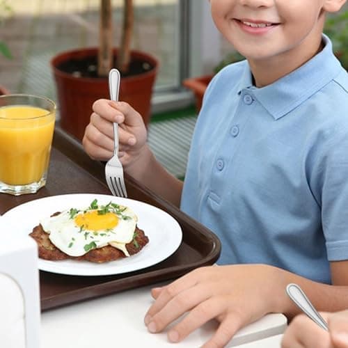 LIANYU 24-Piece Toddler Utensils Forks, Kids Silverware Forks for 2-10 Year Old, Children Cutlery Flatware Set, Kids Child Utensils for Home Preschools, Dishwasher Safe - Thumbnail 6