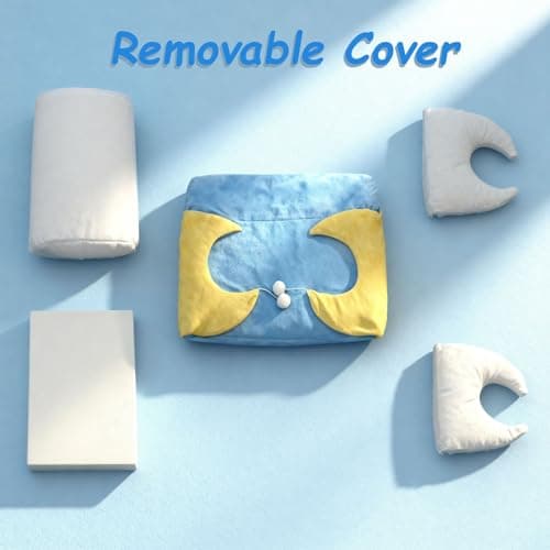 MOYMO Cat Couch with Soft Pillow, Supportive Dog Couch, Cat Sofa with Removable Cover，Cute Moon Shaped, 24 Inch - Thumbnail 5