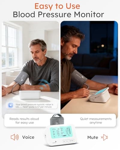 BBLOVE Blood Pressure Monitor, FSA-HSA Eligible, One-Touch Voice Control - Thumbnail 5