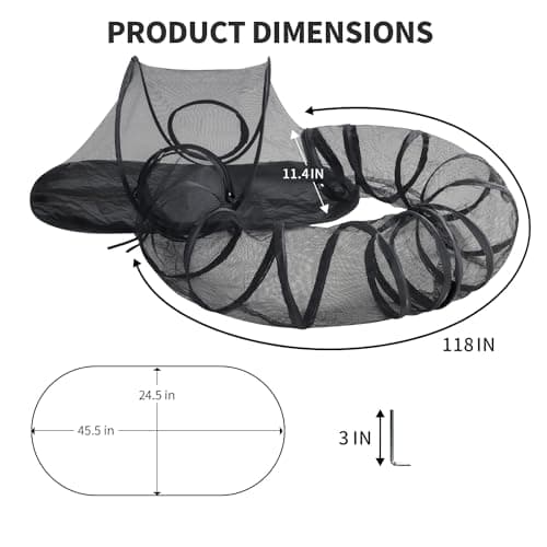 Rest-Eazzzy Outdoor Cat Enclosures, Portable Cat Tent for Outside Enclosure for Indoor Cats, Catio Outdoor Cat Enclosure for Kitty and Small Animals, Cat Playpen with Tunnel, Storage Bag - Thumbnail 2