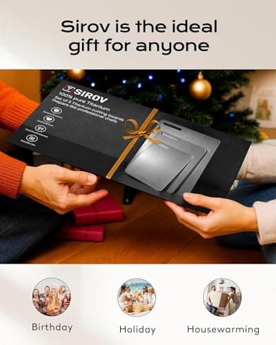 Titanium Cutting Board, 100% Pure Titanium Cutting Boards For Kitchen, Best Non Toxic chopping board, Dishwasher safe, Hygiene and Durability for Meat and fruit, New Package Design (3 PCS) - Thumbnail 5