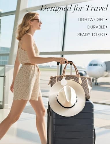 Niveaya Magnetic Hat Clip for Travel on Bag - Magnet Storage Hook, Vacation Traveling Essentials Accessory White - Thumbnail 5