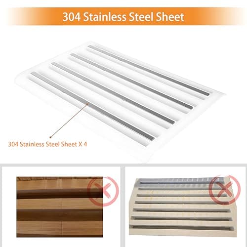 YONGAIJIA Bread Slicer Guide for Homemade Bread with 304 Stainless Steel Sheet and Storage Tray、3-Slice Thickness，Adjustable Width for Cake、Bagels、Toast. - Thumbnail 4