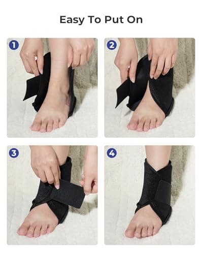Koonie Ankle Ice Pack Wrap for Swelling, Plantar Fasciitis, Planters Facetious Relief, Reusable Ankle Brace Ice Pack, Cold Therapy Sock Compression for Achilles Tendonitis, Sore Feet, Foot & Heel - Thumbnail 5