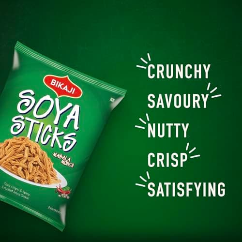 Bikaji Soya Sticks Masala Munch 7.05 oz (200g), Spicy and Crunchy Indian Snack, Tasty and Flavorful, Anytime Munch, Party Mix, Bar Snacks, Ready-to-Eat - Thumbnail 6
