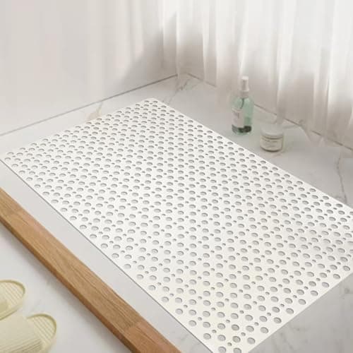 Tiamo Large Non Slip Shower/Bath Mat for Inside Shower, 35.4x23.6 Inch Anti-Slip Shower Stall Mat for Elderly,Extra Long Bathtub Mat for Shower with Big Suction Cups - Thumbnail 2