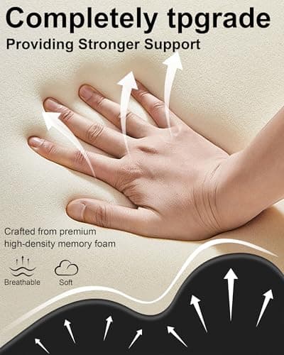 HOMEPAC Ergonomic Memory Foam Wedge Pillow, 27° Angled Support for Neck and Waist, Multi-Position Support Pillow (Black) - Thumbnail 4