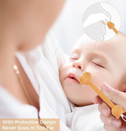 3 in 1 Baby Booger Remover and Baby Ear Cleaner Tool Baby Nose Cleaner with Soft Silicone End Dual Ear Wax and Snot Remover Safe Nasal Picker for Newborns Infants & Toddlers, BPA Free - Thumbnail 6