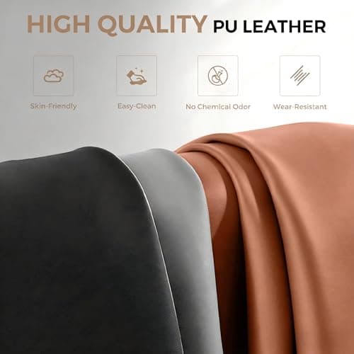 ALLGOD Heavy Duty Big and Tall Office Chair 500LBS, Ergonomic High Back Executive Desk Chair with Footrest, 23.6'' Wide Padded Seat Gaming Computer Chair with Lumbar Support, Adjustable Armrest, Brown - Thumbnail 5