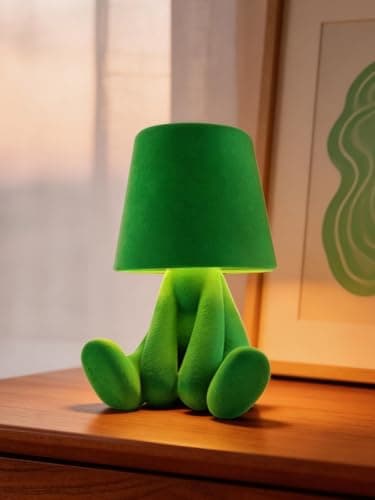 ytydo Modern Table Lamp for Youth: Rechargeable Cute Light for Kids Child Teen - Gift for Birthday Christmas Halloween Easter (Green) - Image 1