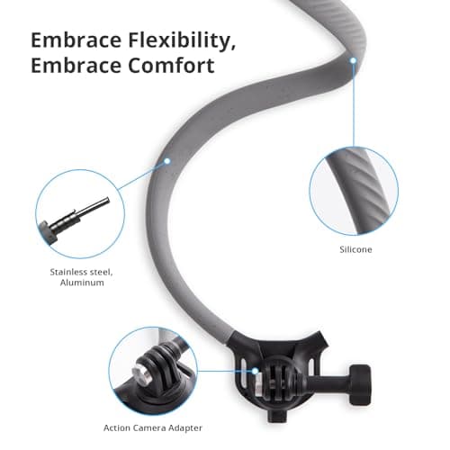 PGYTECH CapLock POV Action Camera Neck Mount, Quick Release & Adjustable Chest Strap, Hand Free Video Vlog Necklace Lanyard Holder for DJI OSMO Action 6/5 Pro/Pocket 3/Xtra Muse, Gopro 13/12, Insta360 - Thumbnail 4