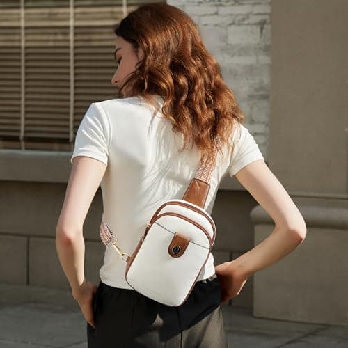 BOSTANTEN Sling Bag for Women Crossbody Bag Vegan Leather Cross Body Purse Large Fanny Pack Travel Purse - Thumbnail 2
