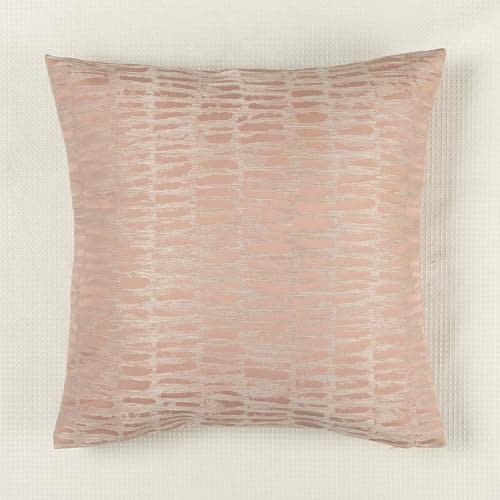 DOLLMEXX Jacquard Decorative Throw Pillow Cover for Sofa, Set of 2, 18"×18" Pink Decorative Pillow Covers, Living Room Lumbar Pillows Covers - Thumbnail 3