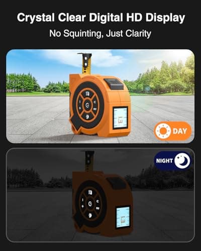 3-in-1 Digital Laser Tape Measure 328Ft Rechargeable Measuring Tool &16Ft Auto-Lock Tape Measure Movable Magnetic Hook with Area/Volume/Pythagorean, Ft/in/M/Ft+in for Construction;Woodworking;Home DIY - Thumbnail 5