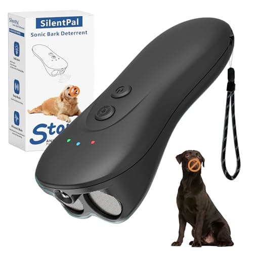 SILENTPAL Dog Bark Deterrent Device,Anti-Barking Device,Up to 15Ft Long Range & Rechargeable Bark Control,Stop Barking Dog Devices,Safe for Dogs Training,Indoor & Outdoor - Image 1