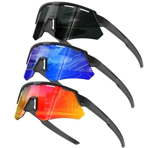 KALIYADI Polarized-Kids-Sunglasses Youth Baseball Sunglasses: Cycling Running for Boys Girls UV400 Protection Age 6-14 - Image 1