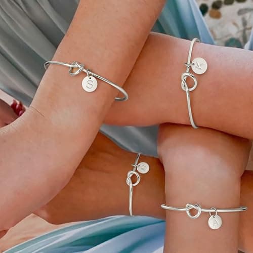 Turandoss Teen Girl Gifts Trendy Stuff - Birthday Gifts for 6 7 8 9 10 11 12 13 14 15 16 Year Old Girls Gifts, Teenage Tween Girl Gift, Initial C Bracelet Jewelry - Thumbnail 3