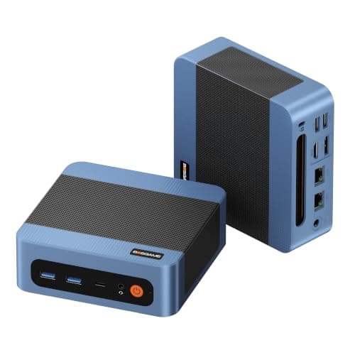 BOSGAME E5 11 Pro Mini PC Ryzen, 5300U 4-core 8-Thread, Dual LAN Desktop 8GB DDR4 256GB SSD Computers, Triple Displays HDMI 2.0x1, DisplayPortx1, USB-C x1, Wi-Fi 5, BT 5.0 - Image 1