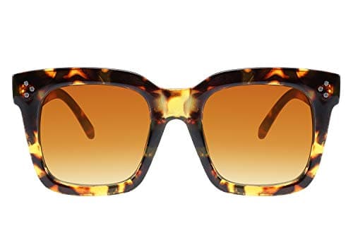 FEISEDY Vintage Oversized Square Sunglasses Womens Trendy Luxury Big Sun Glasses UV400 Protection Gradient Shades B2486 - Thumbnail 5