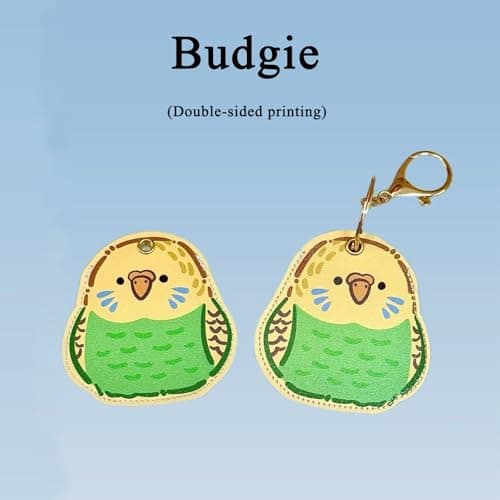 WEAUSUP Tracker Tag Holder Case with Keychain, Anti-Scratch Protection of Tracker Tags,Universal Smart Tag Holder,Cute Birds Shapes Designed for Birds Lovers - Thumbnail 6