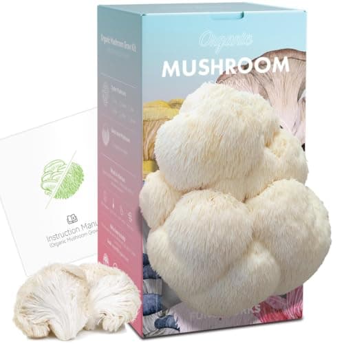 USA Organic 4lbs Lion's Mane Mushroom Growing Kit, Non-GMO