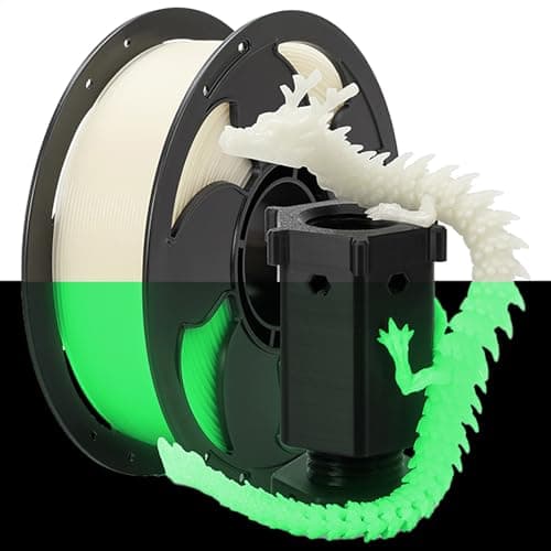 Glow Green in the Dark 1.75mm PLA Filament, Luminous Green Bright 3D Printer Filament, 1kg (2.2lbs) Spool 3D Printing PLA Filament Rod Fit Most FDM Printer - Image 1