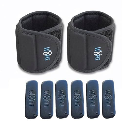 W8FIT Adjustable Wearable Wrist Arm Weights for Walking, Fitness, and Physical Therapy (2.5 LBS SET 1.25 LBS each) SMALL 4-6 inches - Thumbnail 4