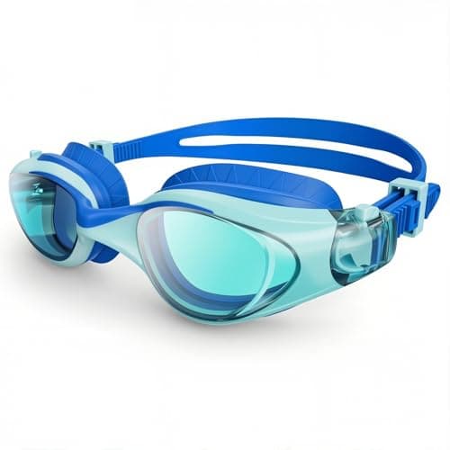 Vvinca Kids Swim Goggles for Boys Girls Age 6-14, Anti-Fog UV Protection Clear Swimming Goggles, Leak-Proof Kids Pool Goggles with Easy Side-Pull Adjustment for Toddler Youth Pool Water Swimming - Image 1