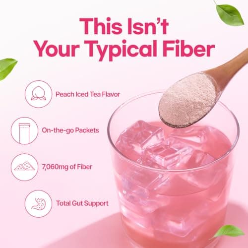 dr.blet Soluble Fiber GLP-1 Friendly 20 Packets on the go to Support Weight Management & Gut Health, Peach Flavor, Korean Beauty with Psyllium Husk Powder Drink Supplement - Thumbnail 5